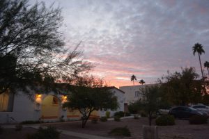 HCC at Dusk with clouds