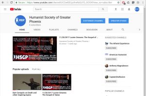 HSGP's YouTube Channel Screenshot